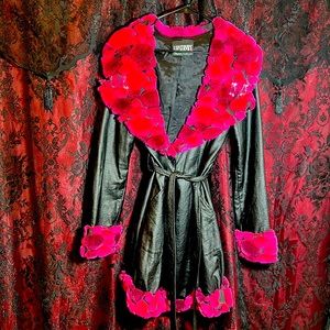 1990’s, Lip Service fur and pleather coat